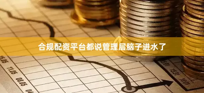 合规配资平台都说管理层脑子进水了